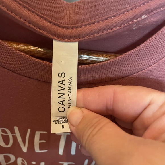 Bella-Cannvas pink I love to spoil them #Auntielife t-shirt-small - Picture 3 of 4